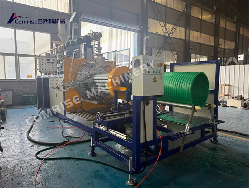 Comrise Linea di produzione di tubi avvolti a parete solida di grande diametro testata con successo