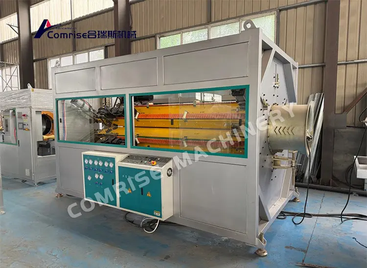 La linea di produzione di tubi in PE da 200-450 mm è stata testata con successo e inviata ai clienti in Medio Oriente La linea di produzione di tubi in PE da 200-450 mm è stata testata con successo e inviata ai clienti in Medio Oriente